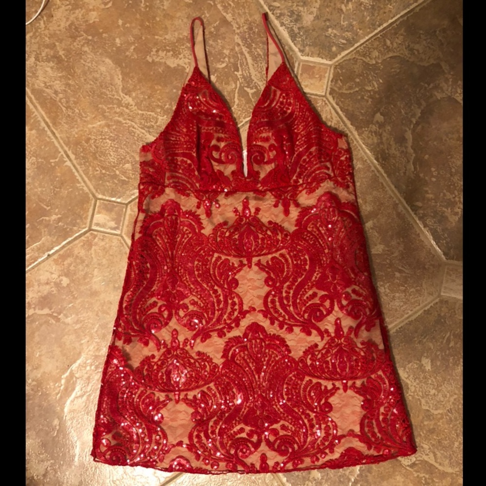 Free People Night Shimmers Mini Dress